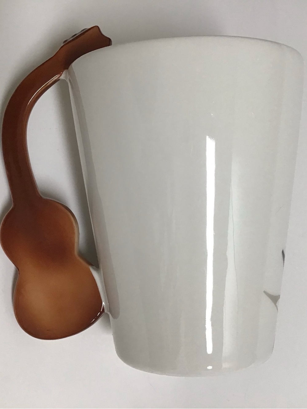 Guitar Handle Porcelain Coffee Mug Tea Cup 8oz Music Notes Rocker Desk Pen Cup - Picture 7 of 12